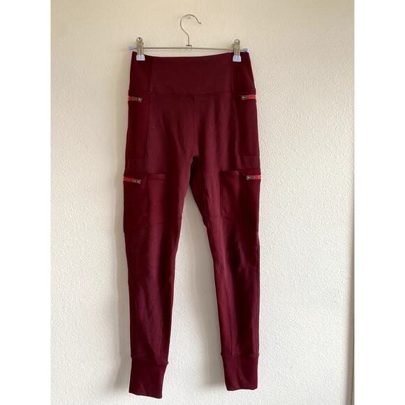 Free People S red Hit The Trail Yoga Leggings - Picture 3 of 6